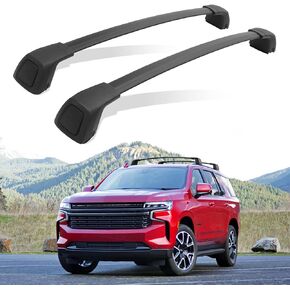 220lbs Upgraded Lockable Cross Bar Fit for 2021 2022 2023 2024 Chevrolet Tahoe, Chevy Suburban, GMC Yukon & Yukon XL, Cadillac Escalade ESV Anti-Theft Roof Rack Crossbars Luggage Cargo Bar