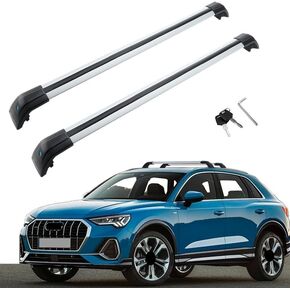 MotorFansClub Roof Racks Cross Bars Fit for Audi Q3 2019 2020 2021 2022 2023 Luggage Cargo Rack Aluminum