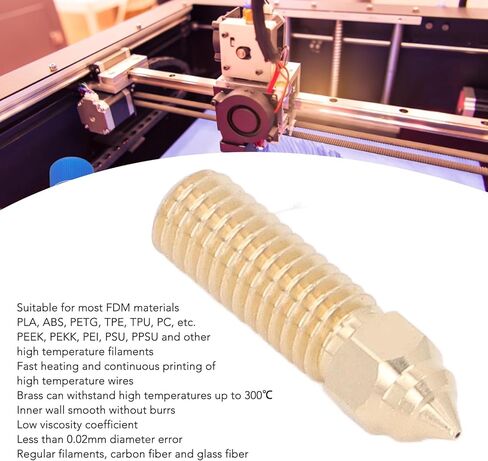 3D Printer Nozzle Kit Extruder with 3Pcs Brass Extruder Nozzle1.75 Dia for Anycubic Vyper Kobra Sv06 Plus Sv07 (1.75/0.4mm) in Kuwait