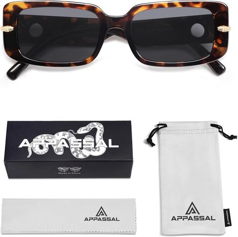 Trendy Snake Sunglasses for Women and Men Retro Rectangle Sunnies AP3672 in Saudi Arabia