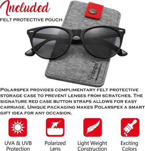 نظارات شمسية مستقطبة PolarSpex للنساء نظارات شمسية كلاسيكية كلاسيكية للنساء، حماية من الأشعة فوق البنفسجية للقيادة وصيد الأسماك in Kuwait