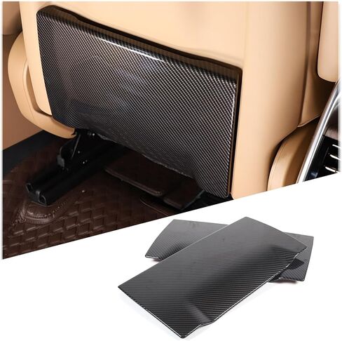 Seat Back Kick Protector Cover Compatible with Land Rover Range Rover Sport/Vogue 2023 2024, ABS Rear Seat Back Anti-Kick Panel Trim Cover Interior Trim Accessory (Black) in Saudi Arabia