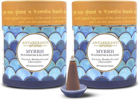 Dry Dhoop Incense Cones Myrrh (Pack of 2) (Charcoal Free) in Saudi Arabia
