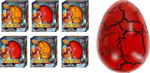 JA-RU Giant Hatching & Growing Dragon Eggs (1 Egg Assorted) Mystery Surprise Dinosaur Toys for Kids. Water Growing Toys. Easter Basket Birthday Party Stocking Stuffer. 4604-1A in Saudi Arabia