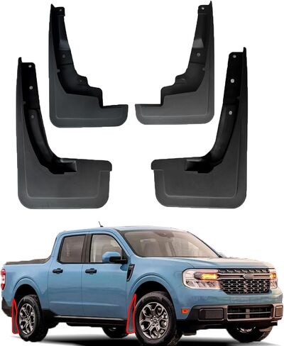 Mud Flaps for 2022 2023 2024 Ford Maverick Accessories, All-Weather Fender Front & Rear Mud Guards Splash 4PCS in Saudi Arabia
