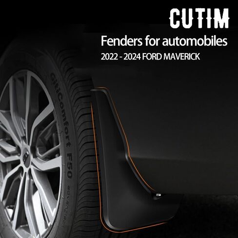 Mud Flaps for 2022 2023 2024 Ford Maverick Accessories, All-Weather Fender Front & Rear Mud Guards Splash 4PCS in Saudi Arabia