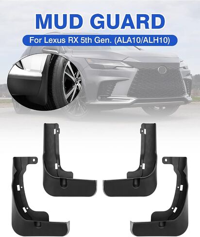 Autorder Mud Flaps Splash Guards for 2023 2024 Lexus RX RX 350/350h/500h Accessories Mudflap Fender Flares Front and Rear Mud Guard Set 4Pcs in Saudi Arabia
