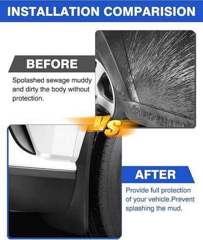 Autorder Mud Flaps Splash Guards for 2023 2024 Lexus RX RX 350/350h/500h Accessories Mudflap Fender Flares Front and Rear Mud Guard Set 4Pcs in Saudi Arabia