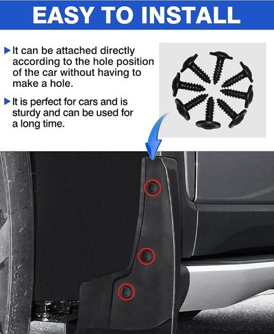 Autorder Mud Flaps Splash Guards for 2023 2024 Lexus RX RX 350/350h/500h Accessories Mudflap Fender Flares Front and Rear Mud Guard Set 4Pcs in Saudi Arabia