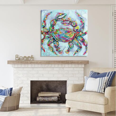 Stupell Industries Modern Crab Portrait Canvas Wall Art by Estelle Grengs in Saudi Arabia