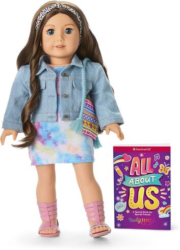 American Girl Truly Me 18-inch Doll #126 with Blue Eyes, Wavy Brown Hair, Light Skin w/Warm Olive Undertones, for Ages 6+ in Kuwait