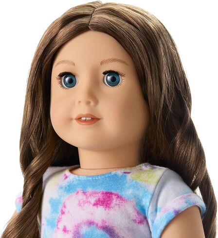 American Girl Truly Me 18-inch Doll #126 with Blue Eyes, Wavy Brown Hair, Light Skin w/Warm Olive Undertones, for Ages 6+ in Kuwait