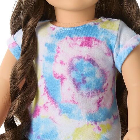 American Girl Truly Me 18-inch Doll #126 with Blue Eyes, Wavy Brown Hair, Light Skin w/Warm Olive Undertones, for Ages 6+ in Kuwait