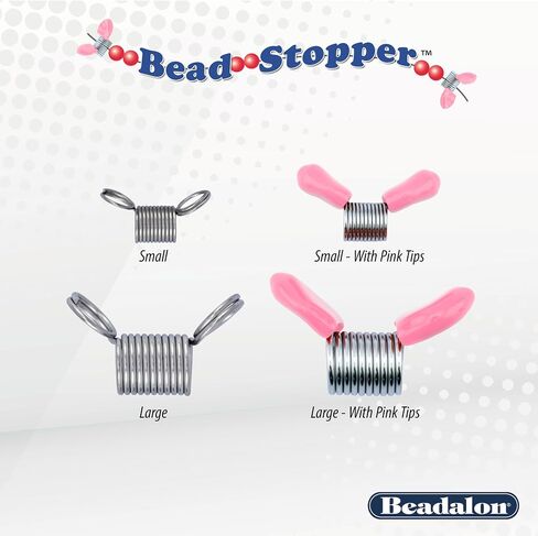 سدادة خرز Beadalon، كبيرة، أطراف وردية، 8 قطع in Saudi Arabia