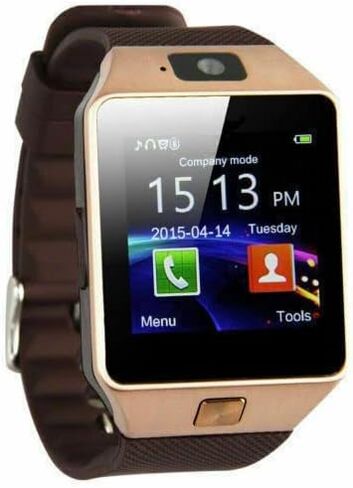 Bluetooth Smart Watch w/Camera Waterproof Phone Mate for Android Samsung iPhone (Black) in Saudi Arabia
