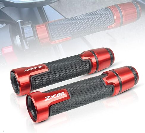 7/8'' 22mm Motorcycle CNC Aluminum Powersports Handlebar Grips with Grip Ends for Kawasaki ZX-6R ZX6R 636 ABS in Saudi Arabia