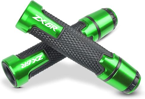 7/8'' 22mm Motorcycle CNC Aluminum Powersports Handlebar Grips with Grip Ends for Kawasaki ZX-6R ZX6R 636 ABS in Saudi Arabia