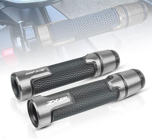 7/8'' 22mm Motorcycle CNC Aluminum Powersports Handlebar Grips with Grip Ends for Kawasaki ZX-6R ZX6R 636 ABS in Saudi Arabia