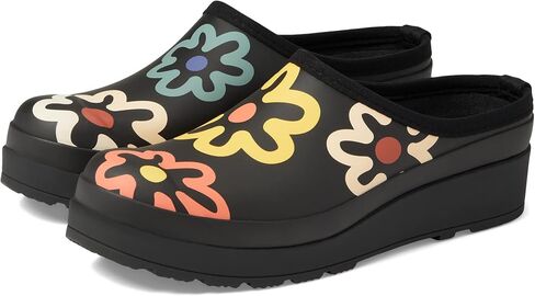 Hunter Play Flower Pop Clogs for Women - Non-Slip, Waterproof with Cushioned and Textile Footbed in Saudi Arabia
