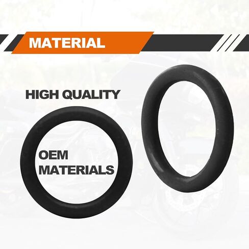 50Pcs 11105 O-Ring Oil Drain Plug, Motorcycle Drain Plug Rubber Transmission Drain Plug, Compatible with Harley Davidson - Black in Saudi Arabia