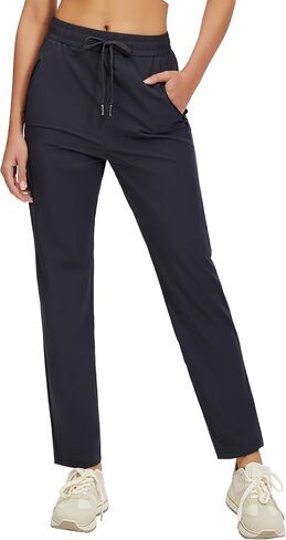 Womens Jogger Pants Drawstring Sweatpants with Pockets for Lounge Workout Running Women's Golf Pants in Saudi Arabia