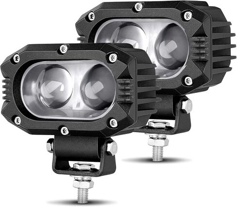 BraveWAY 4 بوصة Led Pod Light 48W Led Spot Lights الطرق الوعرة القيادة ضوء القرون لشاحنة جرار ATV UTV عربة الغولف قارب الطرق الوعرة للشاحنات دراجة نارية قارب ATV - 2PCS in Kuwait