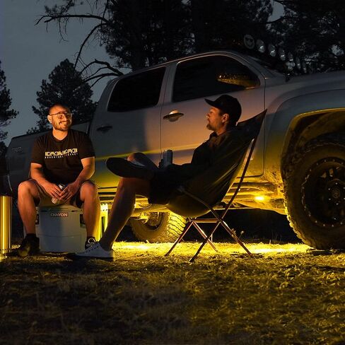 KC HiLiTES Cyclone V2 LED - Rock Light - 6-Light System - Amber - 5W Flood Beam in Saudi Arabia