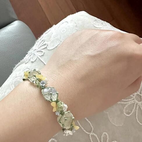 ثلاثة شقرا ريكي شفاء بلورات تمتد سوار الأحجار الكريمة الطبيعية الطاقة موازنة اليوغا سوار للنساء الخضر مضفر حبل سحر سوار المجوهرات in Kuwait