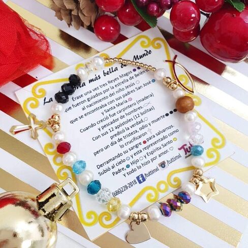 إسوارة أجمل قصة (يسوع) - ميلاد المسيح - عيد الميلاد - الحكماء الثلاثة - مجوهرات توتي (مطاطة) in Kuwait