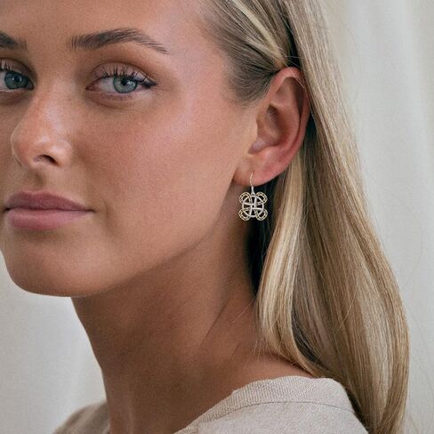 CHIC & ARTSY Celtic Earrings 925 Sterling Silver Good Luck Celtic Knot Drop Dangle Earrings Irish Fine Jewelry For Women in Saudi Arabia