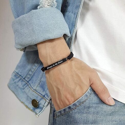 سوار الجرة للرماد - سوار الجرة القابل للتعديل تذكاريًا من الفولاذ المقاوم للصدأ مجوهرات حرق الجثث للنساء والرجال in Kuwait