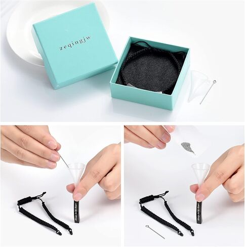 سوار الجرة للرماد - سوار الجرة القابل للتعديل تذكاريًا من الفولاذ المقاوم للصدأ مجوهرات حرق الجثث للنساء والرجال in Kuwait