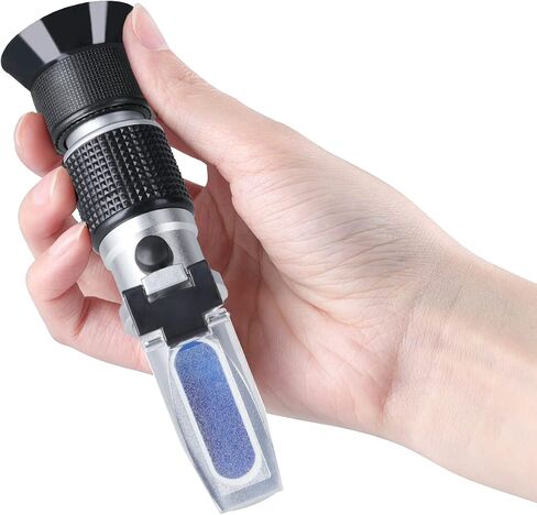 Brix Meter Refractometer 0~90%, LEERCHUANG Handheld Brix Refractometer, High Accurate Brix Measurement with ATC for Fruit, Beverages&Juice, Honey, Maple Syrup, Molasses and Other Sugary Drink… in Saudi Arabia