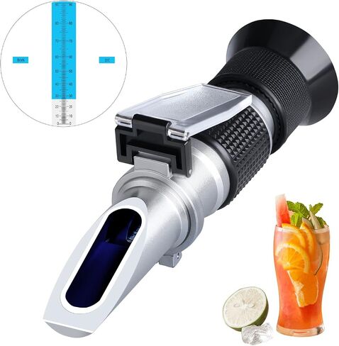 Brix Meter Refractometer 0~90%, LEERCHUANG Handheld Brix Refractometer, High Accurate Brix Measurement with ATC for Fruit, Beverages&Juice, Honey, Maple Syrup, Molasses and Other Sugary Drink… in Saudi Arabia
