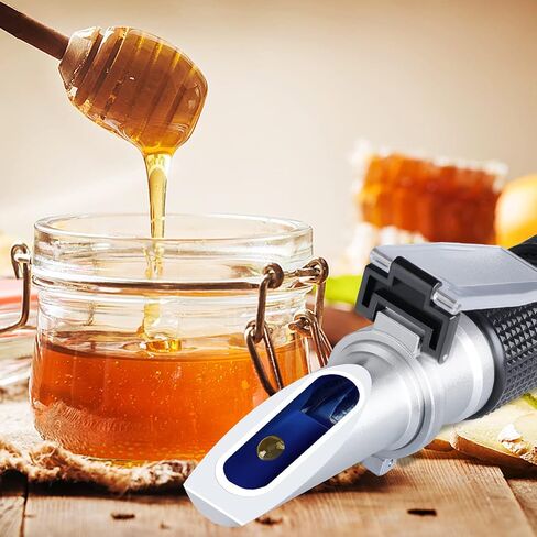 Brix Meter Refractometer 0~90%, LEERCHUANG Handheld Brix Refractometer, High Accurate Brix Measurement with ATC for Fruit, Beverages&Juice, Honey, Maple Syrup, Molasses and Other Sugary Drink… in Saudi Arabia