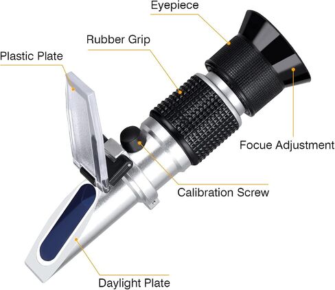 Brix Meter Refractometer 0~90%, LEERCHUANG Handheld Brix Refractometer, High Accurate Brix Measurement with ATC for Fruit, Beverages&Juice, Honey, Maple Syrup, Molasses and Other Sugary Drink… in Saudi Arabia