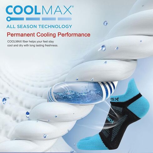 جوارب PUREMSX لأصابع القدم للجري، جوارب رياضية للكاحل خفيفة الوزن للرجال والنساء من Coolmax قابلة للتنفس، 3 أزواج in Kuwait