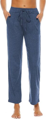 BATHRINS Womens Comfy Lounge Pants Loose Yoga Pants Drawstring Soft Pajama Pants with Pockets in Saudi Arabia