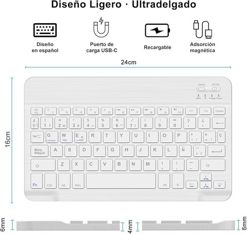 حافظة SENGBIRCH iPad الجيل التاسع مع لوحة مفاتيح (10.2 بوصة) - حافظة فوليو للوحة المفاتيح الذكية مع حامل أقلام، إسباني (أخضر داكن) in Kuwait