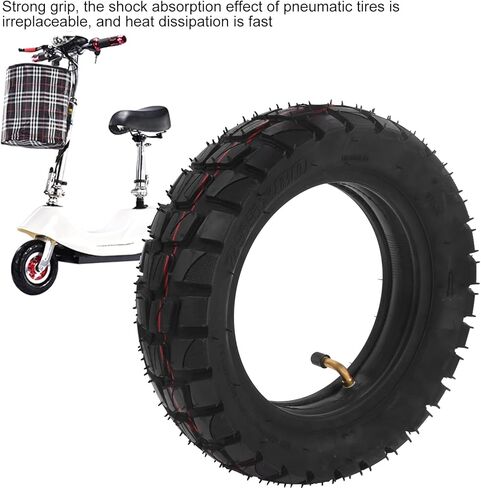 إطار استبدال سكوتر كهربائي، إطار سكوتر كهربائي 10 بوصات مع إطار مطاطي داخلي قابل للنفخ، إطار مطاطي سميك للسكوتر الكهربائي، قطع غيار إطارات سكوتر عالمية in Kuwait