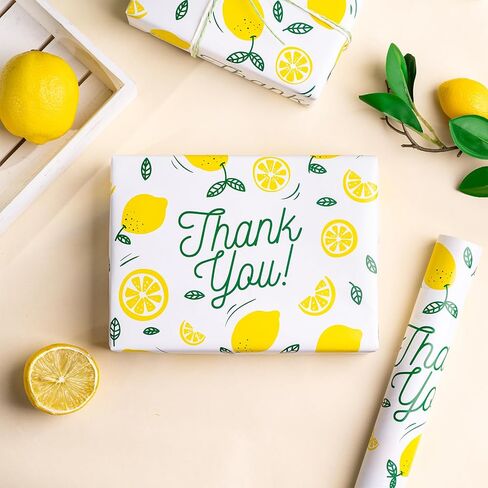 RUSPEPA Scented Wrapping Paper -Mini Roll - Star and Thank You Design with Fragrance for Gratitude, Party, Holiday and More - 17 inches x 16.4 feet - Star in Saudi Arabia
