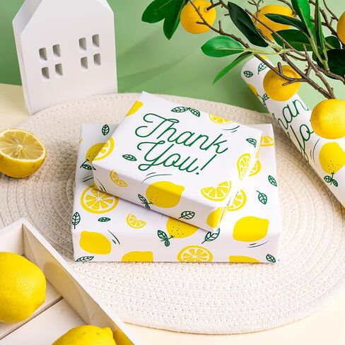 RUSPEPA Scented Wrapping Paper -Mini Roll - Star and Thank You Design with Fragrance for Gratitude, Party, Holiday and More - 17 inches x 16.4 feet - Star in Saudi Arabia