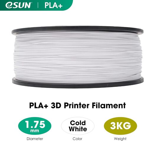 eSUN PLA+ Filament 1.75mm, Enhanced Toughness 3D Printer Filament PLA Plus, Dimensional Accuracy +/- 0.03mm, 3KG Spool (6.6 LBS) 3D Printing Filament for 3D Printers, Black in Saudi Arabia