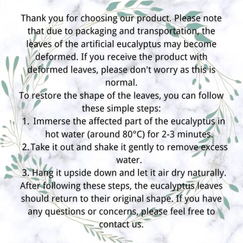 آني وباندا 2 عبوة من سيقان الأوكالبتوس الصناعية | فروع فو جرينيري | نبات صناعي نابض بالحياة لديكور المنزل وحفلات الزفاف والمناسبات - صيانة منخفضة وواقعية - 38.5 بوصة in Kuwait