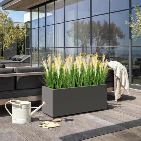 نباتات اصطناعية 6 قطع 27 بوصة عشب طويل القامة عشب بصل صناعي، نبات عشب صناعي، شجيرات عشبية وهمية للأماكن الداخلية والخارجية والحديقة والمتجر والمكتب وديكور المنزل in Kuwait