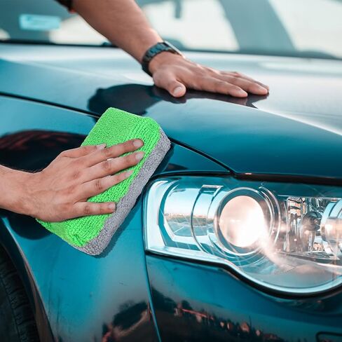 15 قطعة من إسفنجة وضع طلاء السيراميك من الألياف الدقيقة، وسادة توزيع المكياج من السيراميك لتفصيل السيارة، وسادات إسفنجية مع حاجز بلاستيكي لطلاء رذاذ السيراميك للسيارة، 3 ألوان in Kuwait