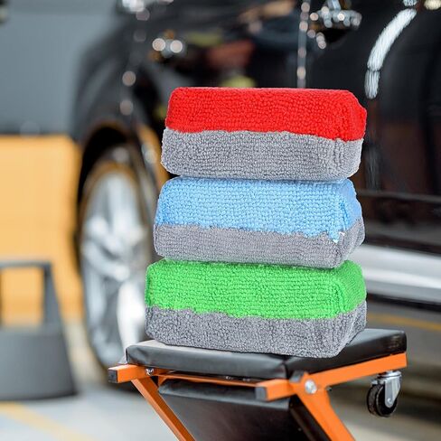 15 قطعة من إسفنجة وضع طلاء السيراميك من الألياف الدقيقة، وسادة توزيع المكياج من السيراميك لتفصيل السيارة، وسادات إسفنجية مع حاجز بلاستيكي لطلاء رذاذ السيراميك للسيارة، 3 ألوان in Kuwait