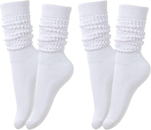 Slouch Scrunch Socks for Women, Long High Tube Socks Women in Saudi Arabia