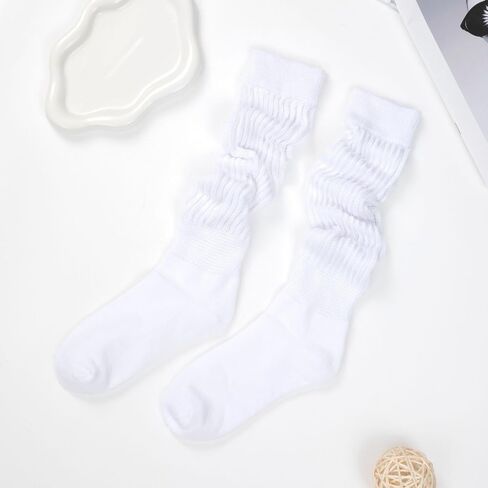 Slouch Scrunch Socks for Women, Long High Tube Socks Women in Saudi Arabia