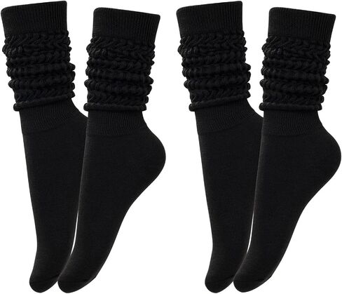 Slouch Scrunch Socks for Women, Long High Tube Socks Women in Saudi Arabia